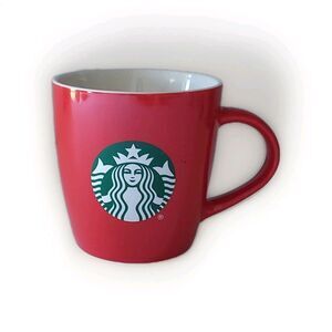 Starbuck Holiday Mug Coffee Cup 12 oz Christmas 2020 Ceramic Red Green Logo